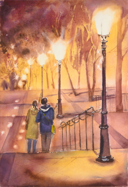 Colorful Paris. Set of five prints A3